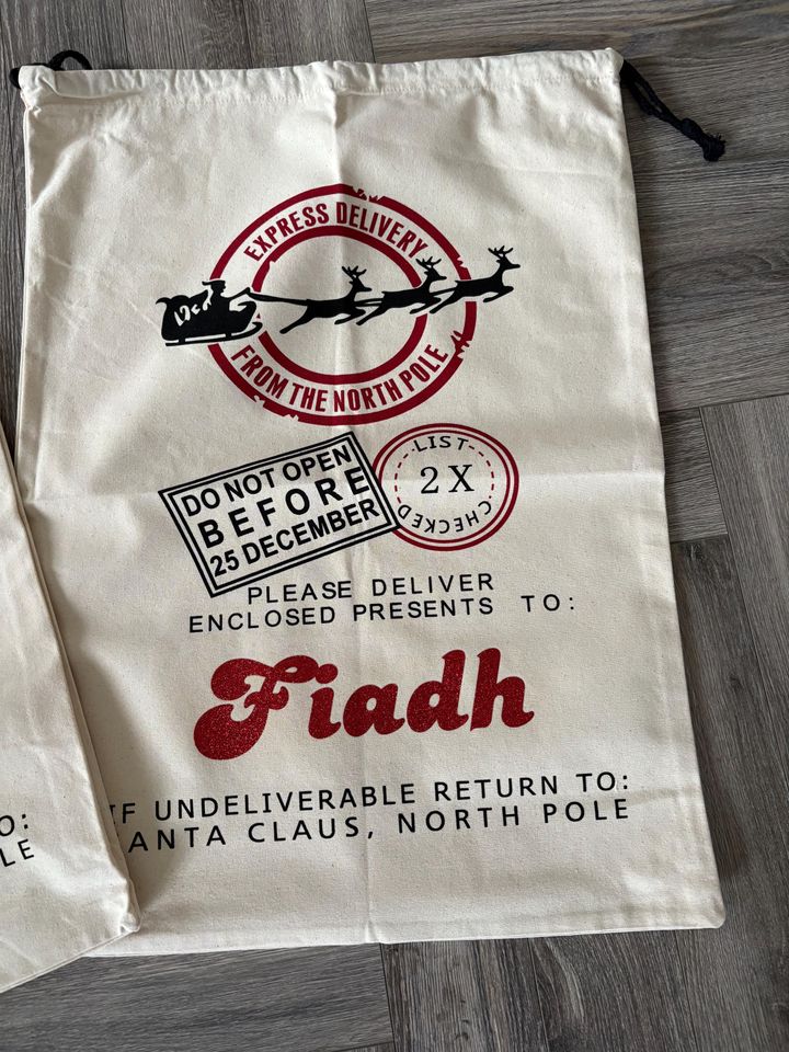 Personalised Christmas Santa Sack