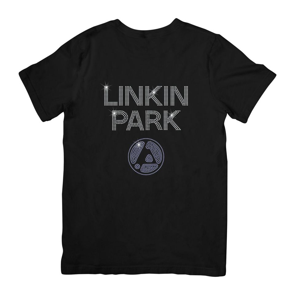 Hand-Placed Rhinestone Rock Vibes T-Shirt