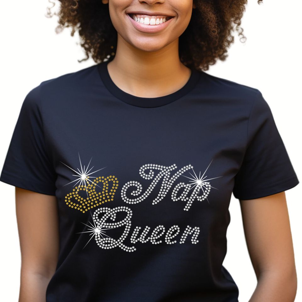 Rhinestone Nap Queen T Shirt