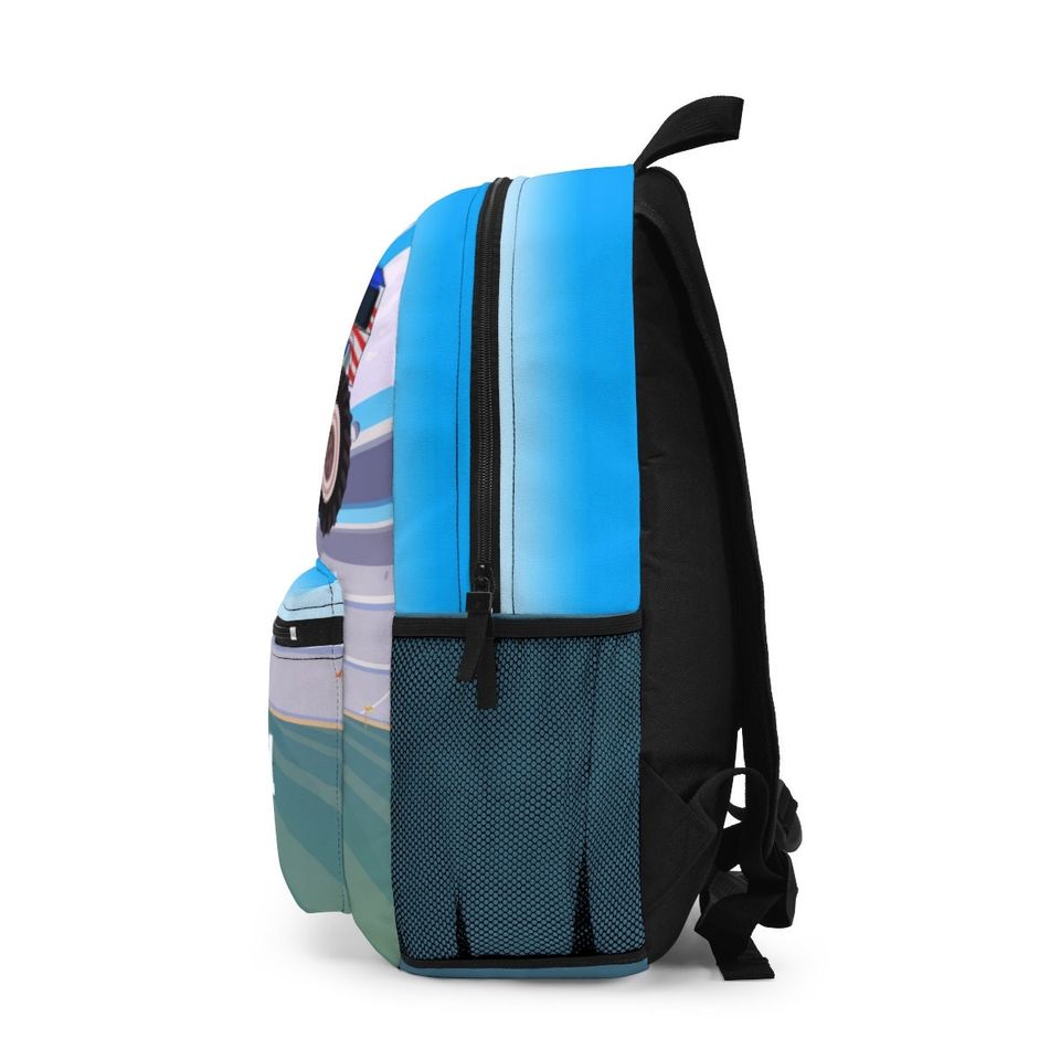 Monster truck backpack, Back pack for kids, Backpack boys personalize, Monogram Large school backpack kid