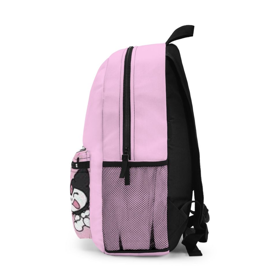 My Melody Kuromi Hello Kitty Pink Printed Trendy Backpack
