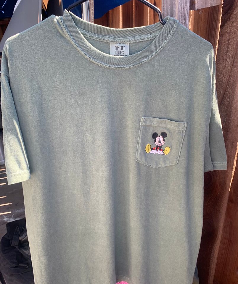 Vintage Mickey Embroidered Pocket Tee