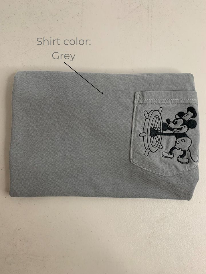 Vintage Embroidered Mickey Pocket Tee