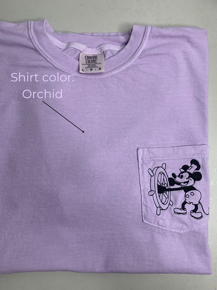 Vintage Embroidered Mickey Pocket Tee