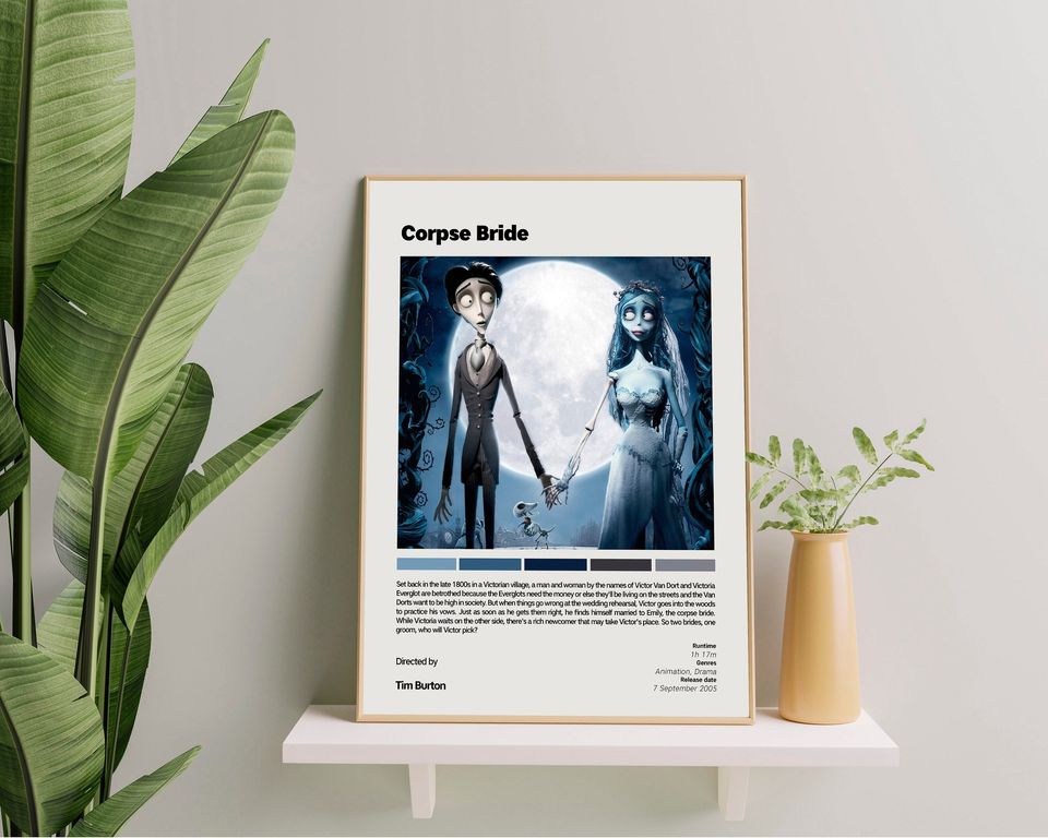 Corpse Bride | Tim Burton | Minimalist Vintage Movie Poster
