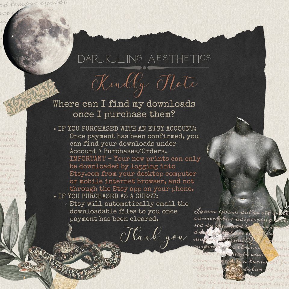 Black Magic French Show Poster | Vintage Spooky Occult Halloween Printable Wall Art