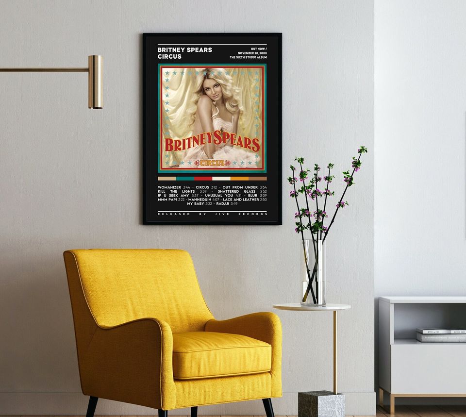 Britney Spears - Circus Poster / Album Cover Poster, Room Decor