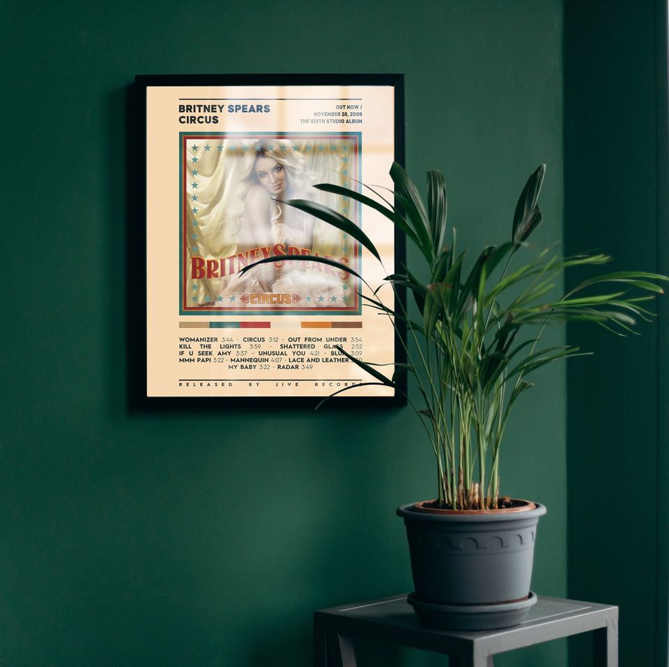 Britney Spears - Circus Poster / Album Cover Poster, Room Decor