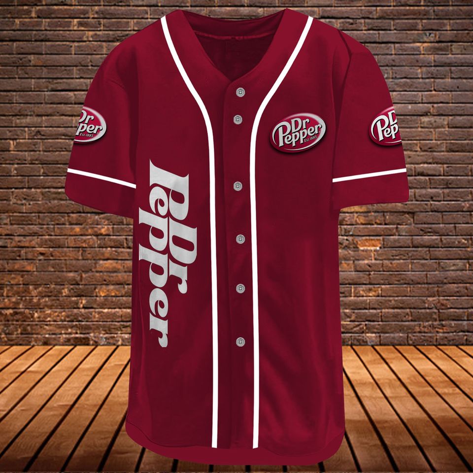 Dr Pepper Soda Baseball Jersey