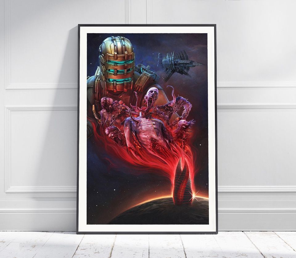 DEAD SPACE Game Poster | Game Art | Horror Game | Print | Room Decor | Wall Art