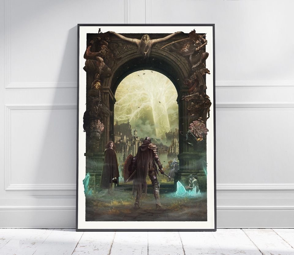 ELDEN RING | Game Poster | Game Art | Horror Game | Print | Room Decor | Wall Art