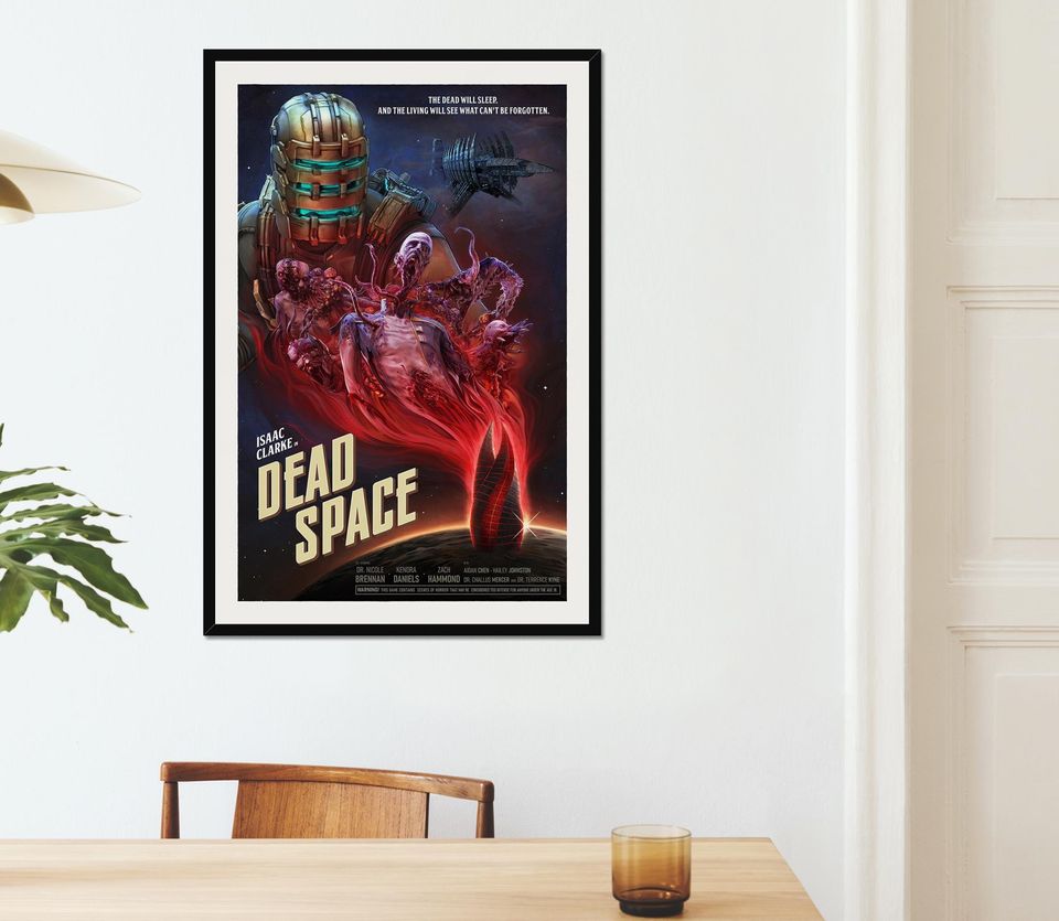 DEAD SPACE Game Poster | Game Art | Horror Game | Print | Room Decor | Wall Art