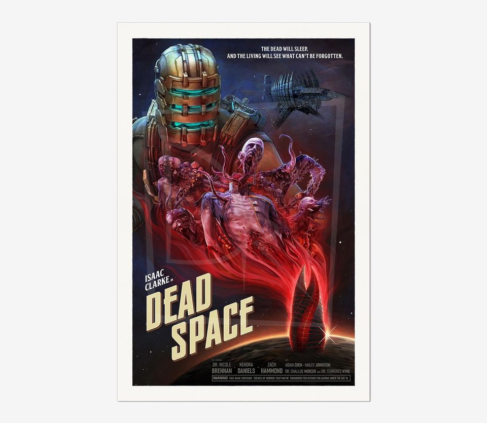 DEAD SPACE Game Poster | Game Art | Horror Game | Print | Room Decor | Wall Art