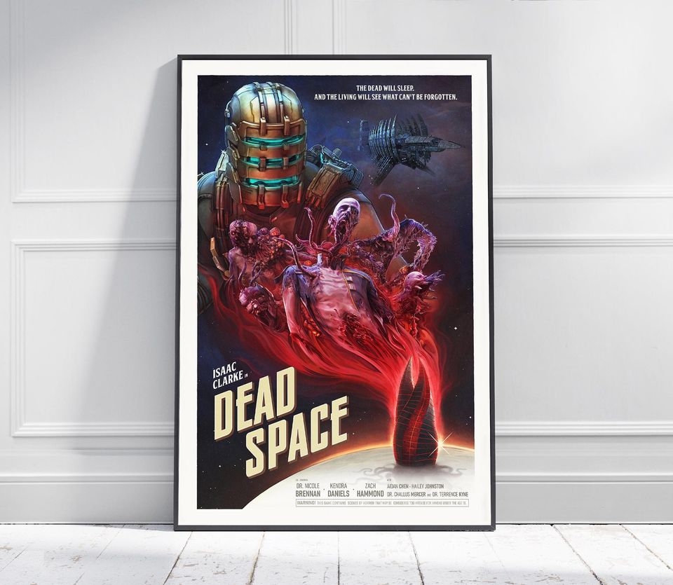 DEAD SPACE Game Poster | Game Art | Horror Game | Print | Room Decor | Wall Art