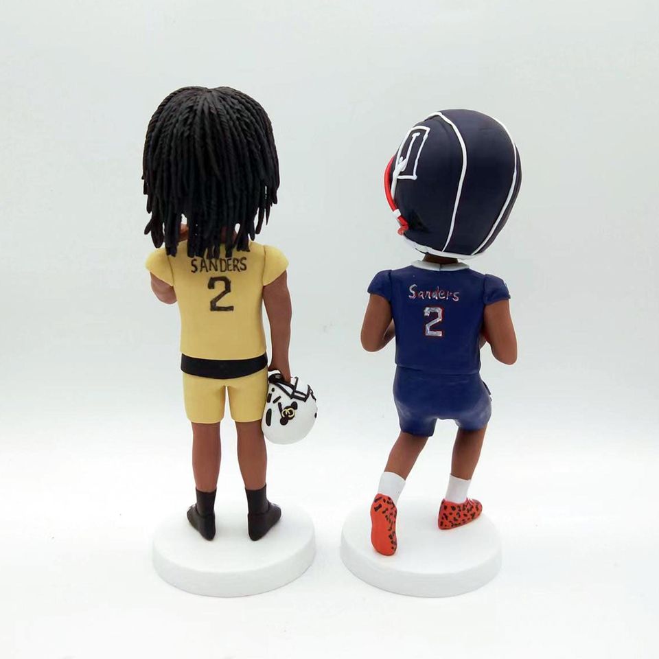 Personalized Football Player Bobblehead Custom Athlete Figurine