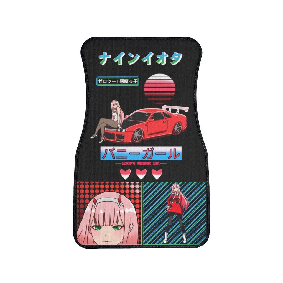 Anime Devil Girl JDM Car Floor Mat 1 PC