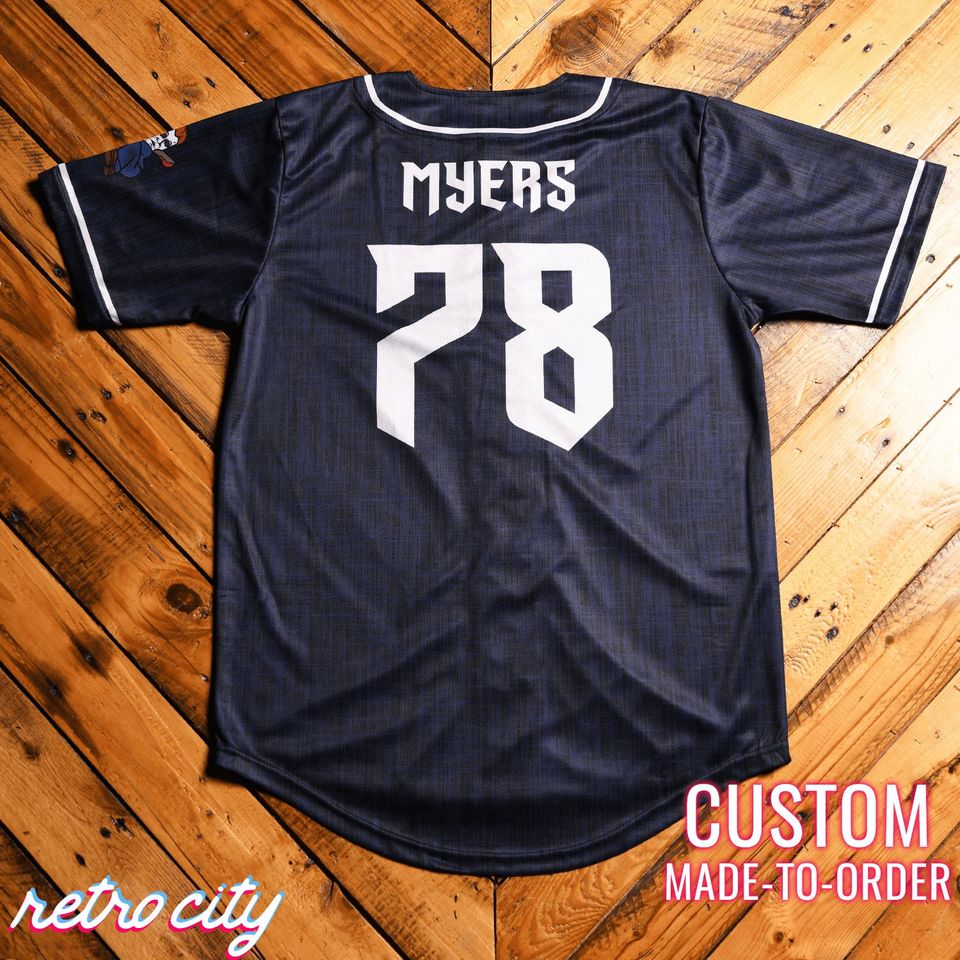 Michael Myers Halloween Slasher Series Full-Button Baseball Jersey *CUSTOM*