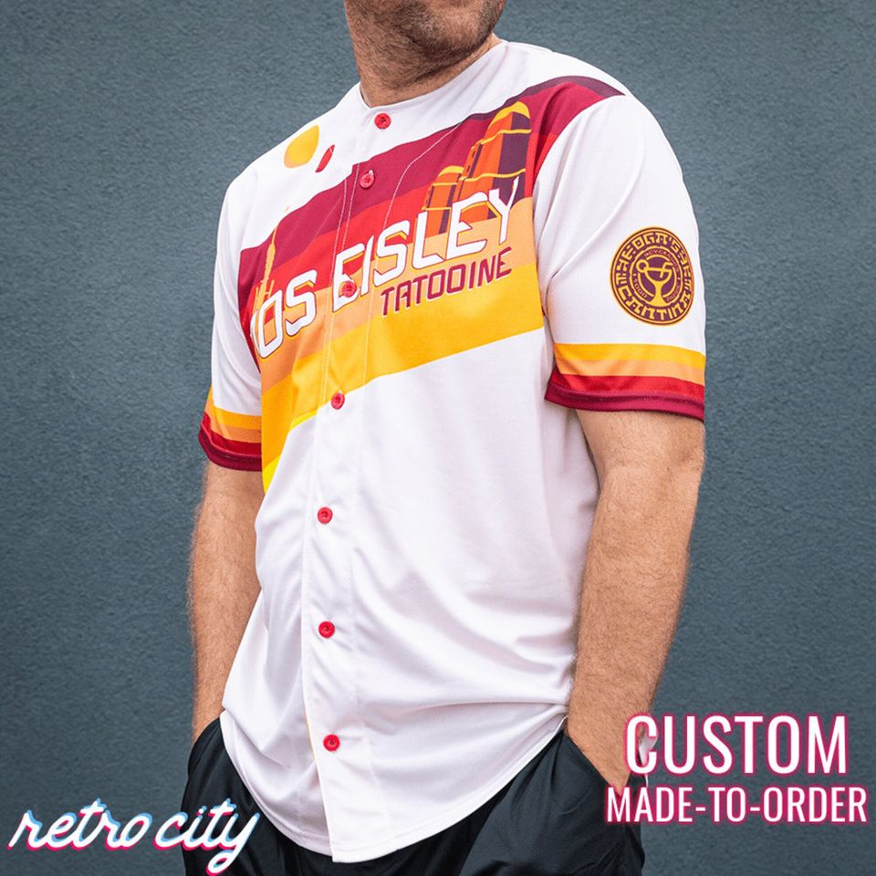 Mos Eisley Tatooine Disney Star Wars Full-Button Baseball Fan Jersey