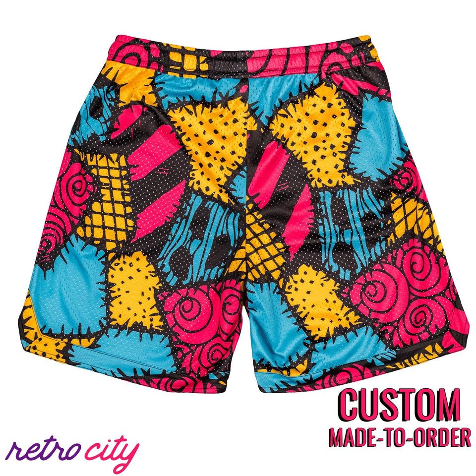 Sally Halloween Town Retro Mesh  Shorts