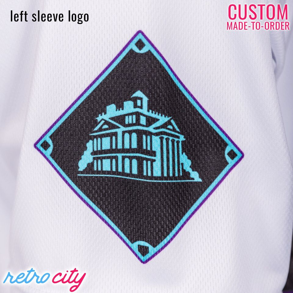 Haunted Mansion 'Ghosts' Full-Button Baseball Jersey *CUSTOM*