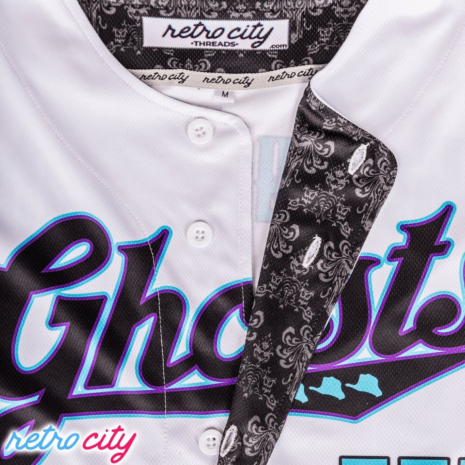 Haunted Mansion 'Ghosts' Full-Button Baseball Jersey *CUSTOM*