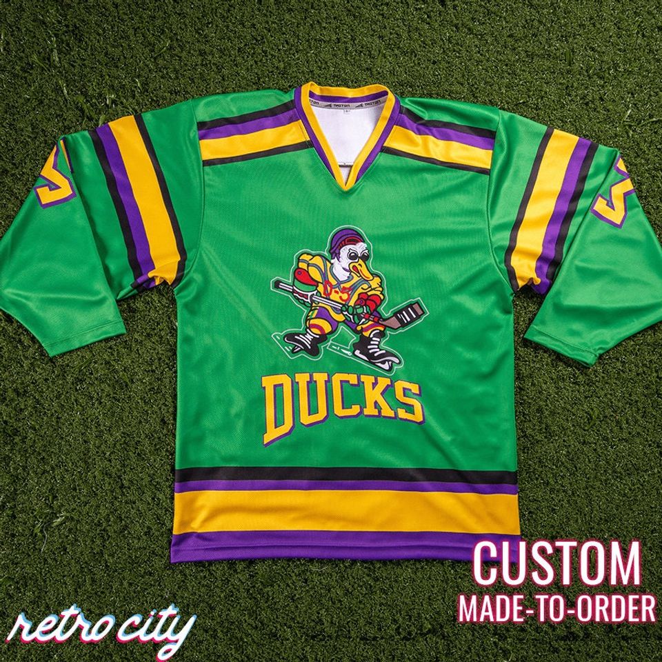 The Mighty Ducks Movie Goldberg Custom Hockey Jersey