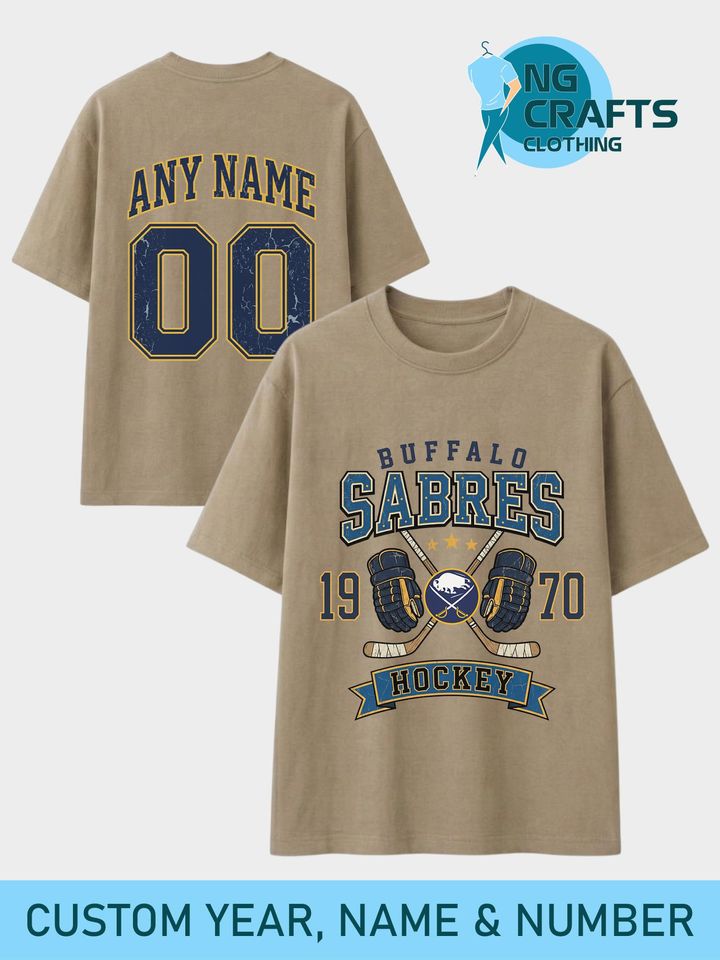 Personalized Buffalo Sabres Hockey Sweatshirt, Custom Name & Number