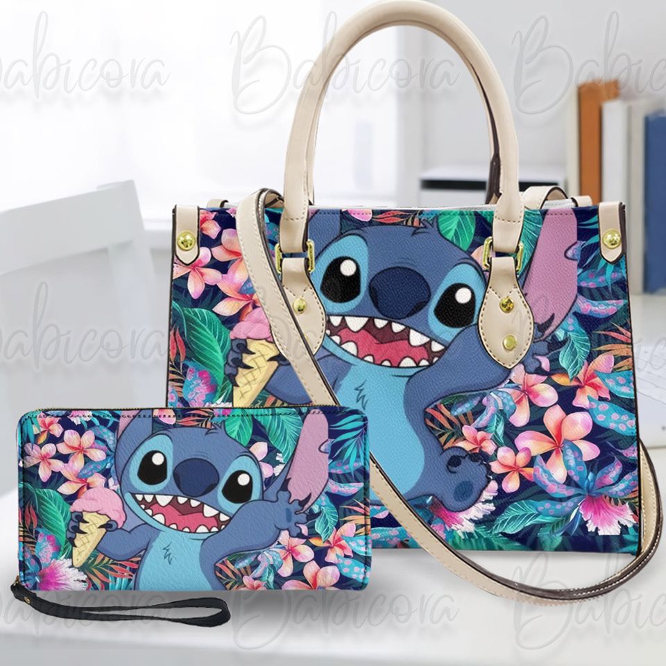 Stitch Disney Bag, Lilo And Stitch Leather Handbag