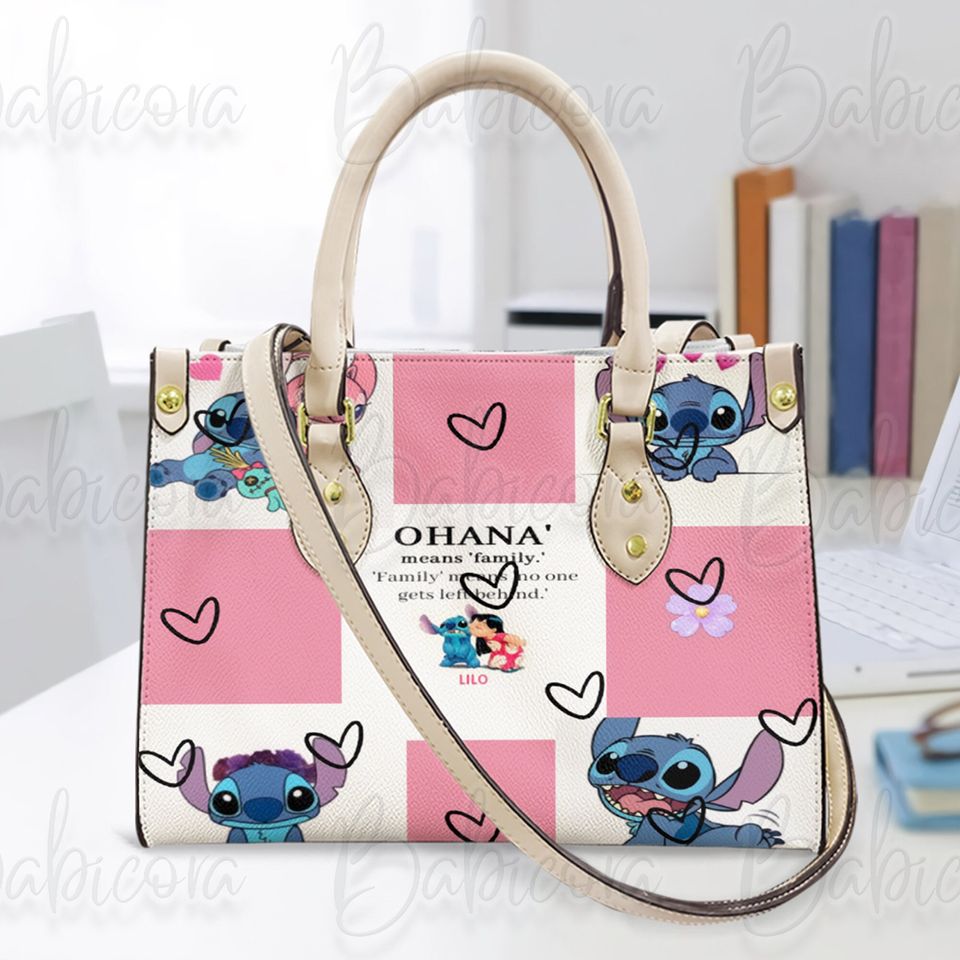 Stitch Disney Bag, Lilo And Stitch Leather Handbag