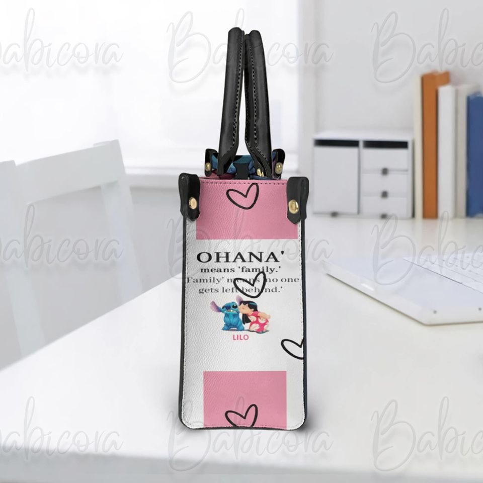 Stitch Disney Bag, Lilo And Stitch Leather Handbag