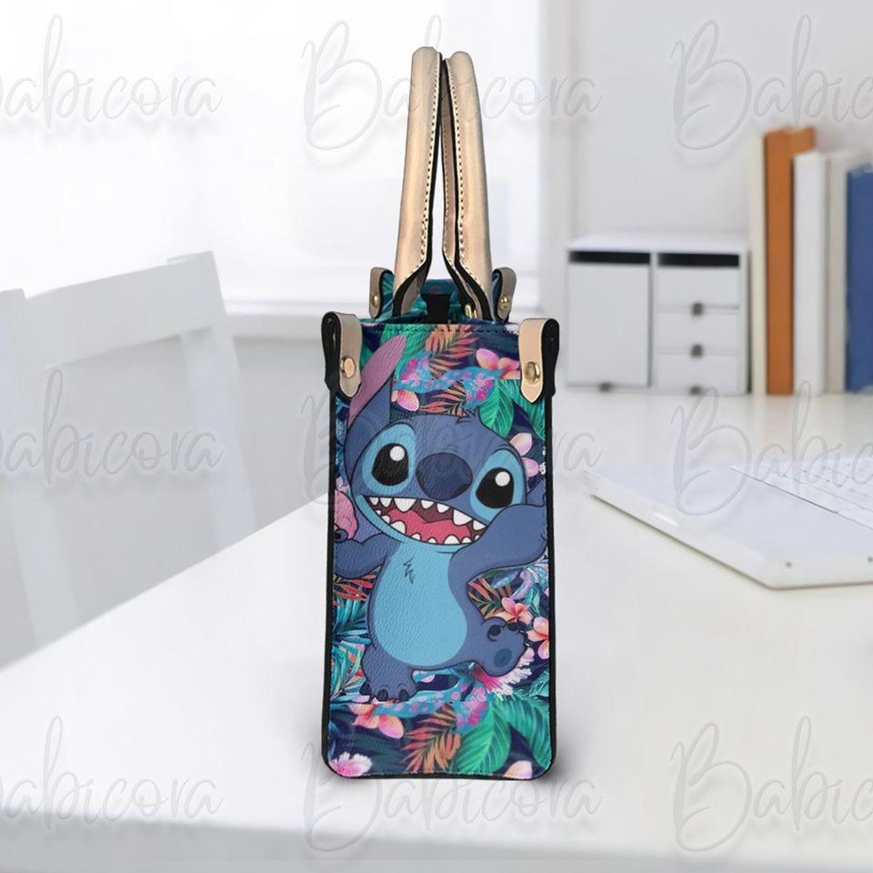 Stitch Disney Bag, Lilo And Stitch Leather Handbag
