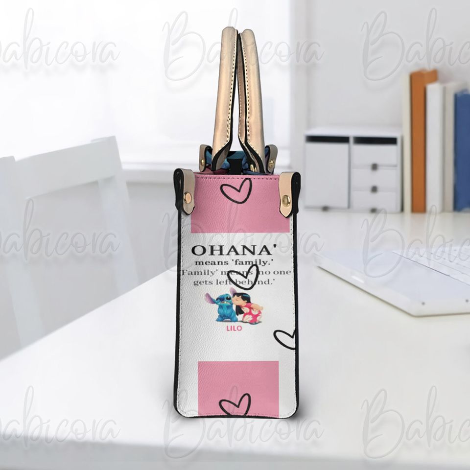 Stitch Disney Bag, Lilo And Stitch Leather Handbag