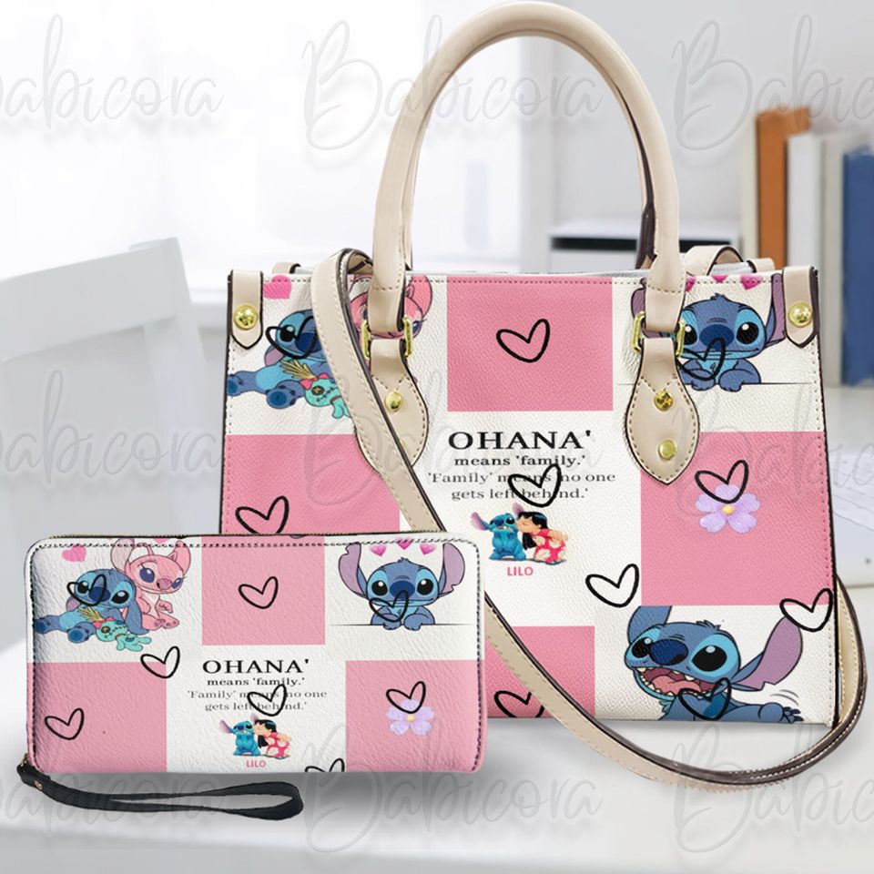 Stitch Disney Bag, Lilo And Stitch Leather Handbag