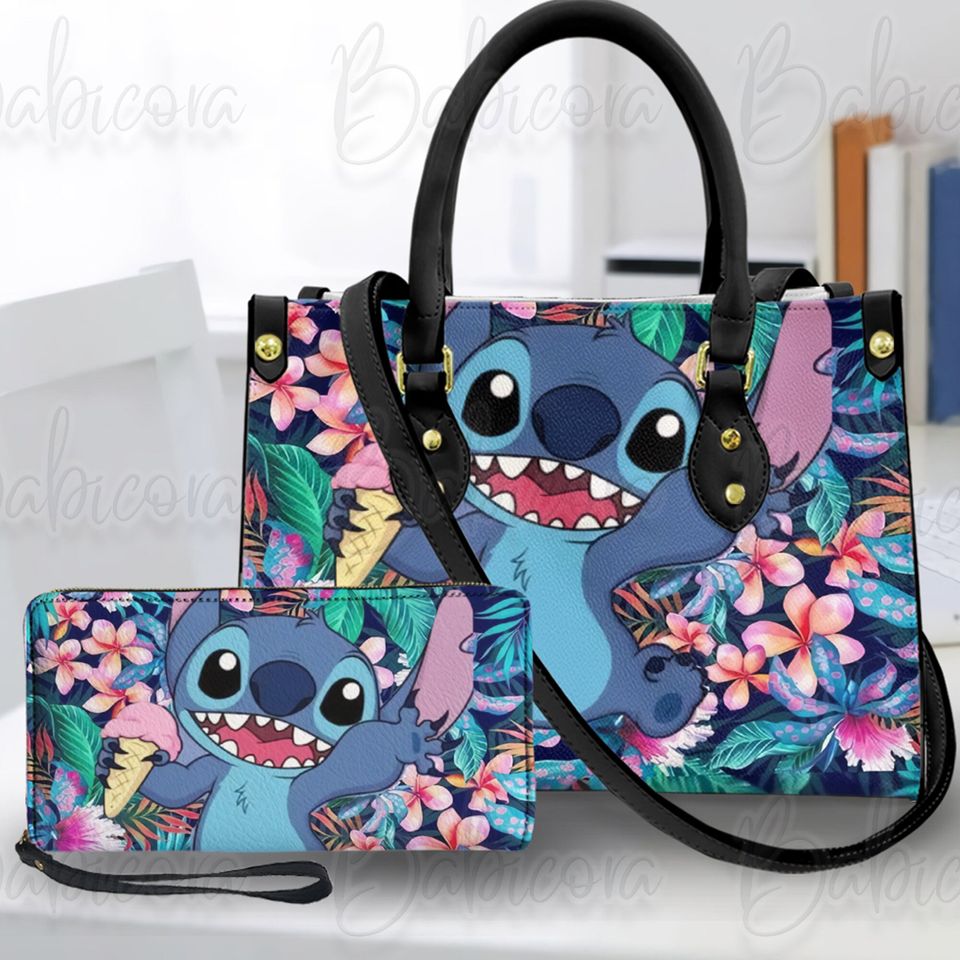 Stitch Disney Bag, Lilo And Stitch Leather Handbag