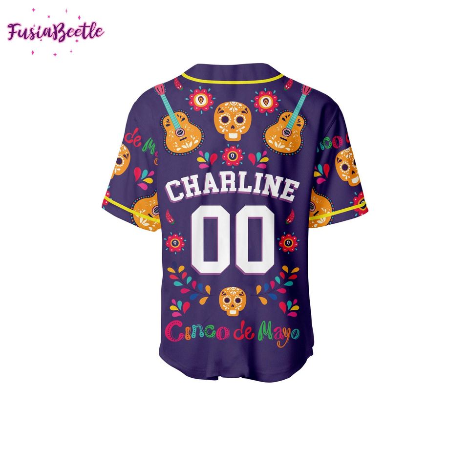 Cinco De Mayo Custom Baseball Jersey