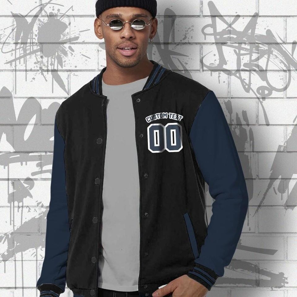 Custom Disney Mickey Mouse Diffused Blue Varsity Jacket, Mickey Mouse Baseball Jacket