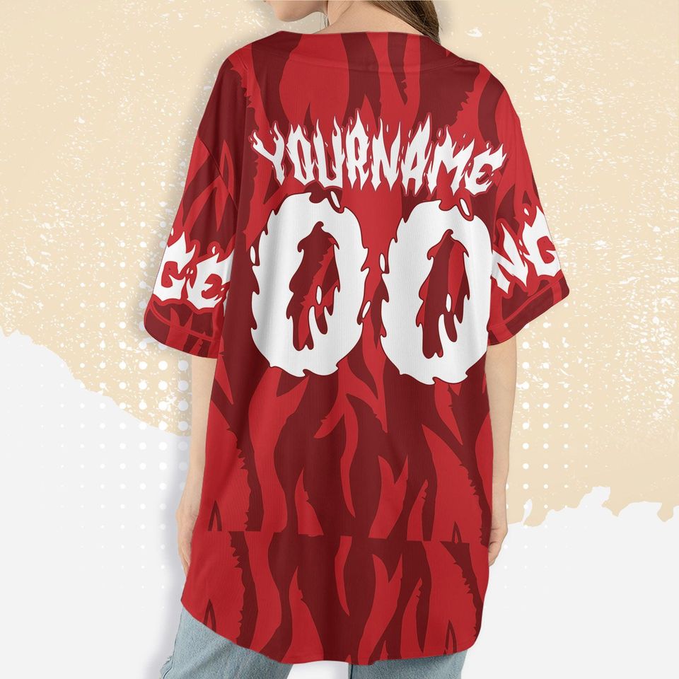 Personalized Inside Out Anger Red Baseball Jersey, Disney Anger Baseball Jersey