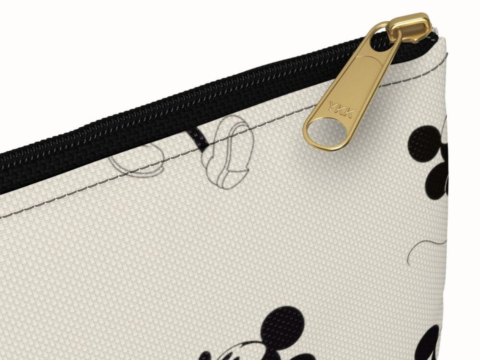 Neutral Mickey Mouse Accessory Pouch, Disney Vacation Gift