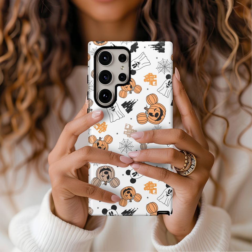 Mickey Pumpkin Mickey Ghost Halloween Phone Case, Disney Iphone Case