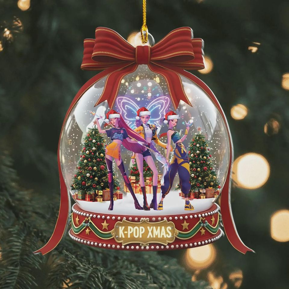 Personalized Demon Hunters Ornament, Huntrix Christmas Ornament