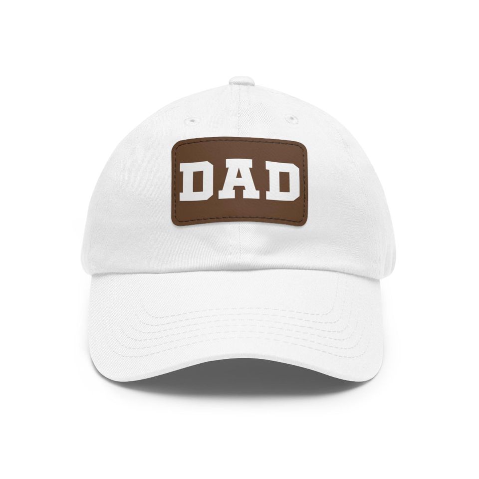 Papa Hat with Leather Patch, Fathers Day Gift, Unisex Hat, Hat Business Party Gift Hat