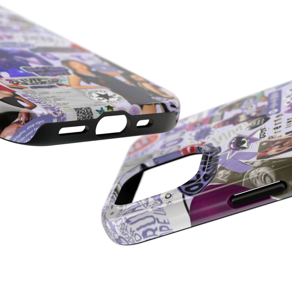 Olivia Rodrigo Purple Collage Phone Case Vintage Aesthetic iPhone