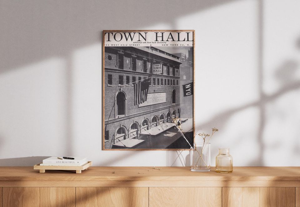 Bob Dylan Poster, Vintage 1963 Concert Program, 60s Folk Art Print