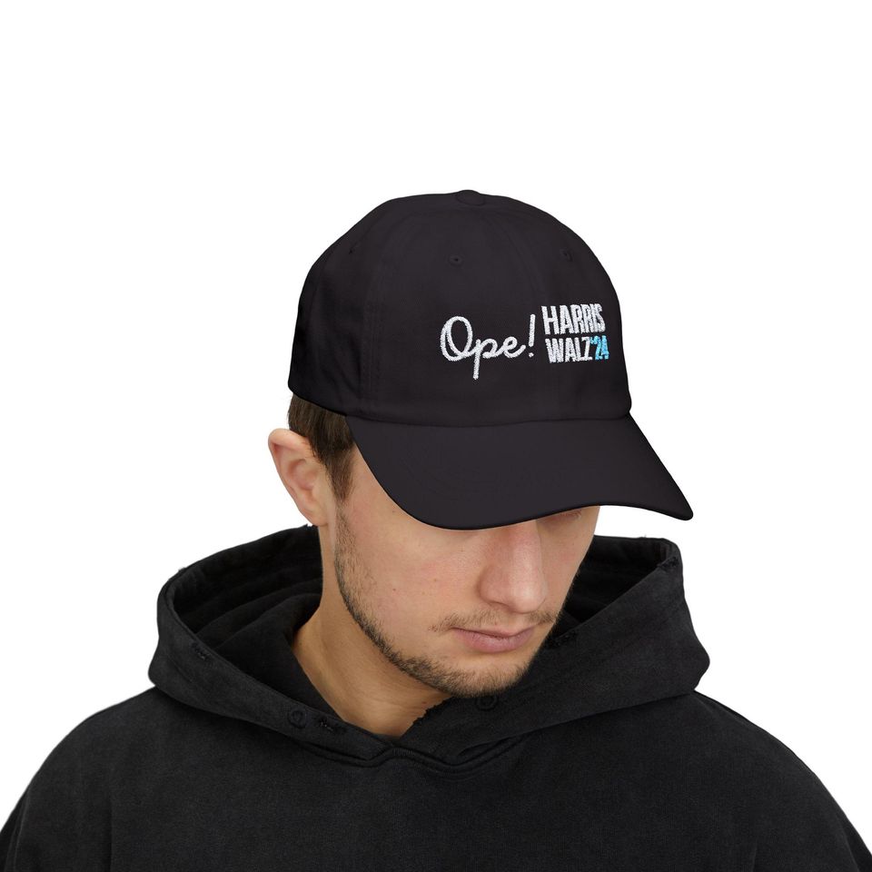 Midwest Ope Harris Walz Embroidered Dad Hat, Kamala Harris Classic Dad Cap