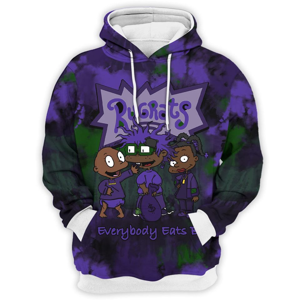 Retro Court Purple 13s Matching 3D Hoodie