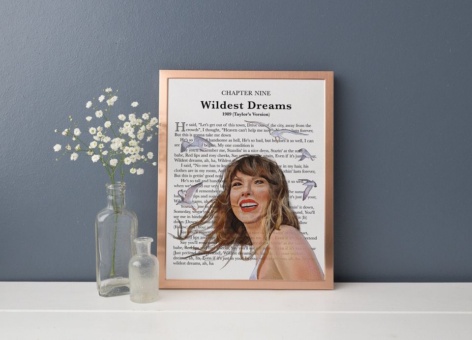 Watercolor Lyric Art Vertical Poster