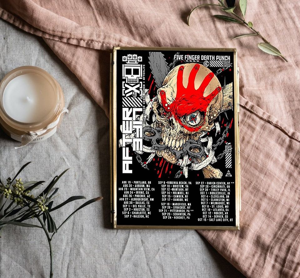 Megadeth-Five-Finger Death Punch Tour 2022 Poster