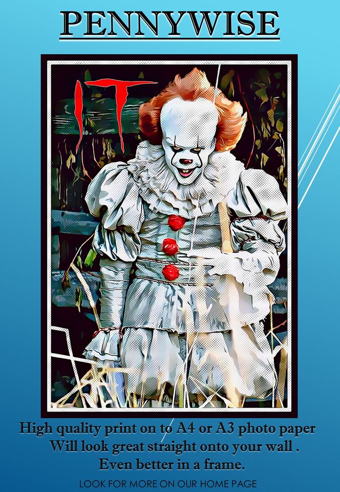 IT Poster, Pennywise Poster, Wall Decor