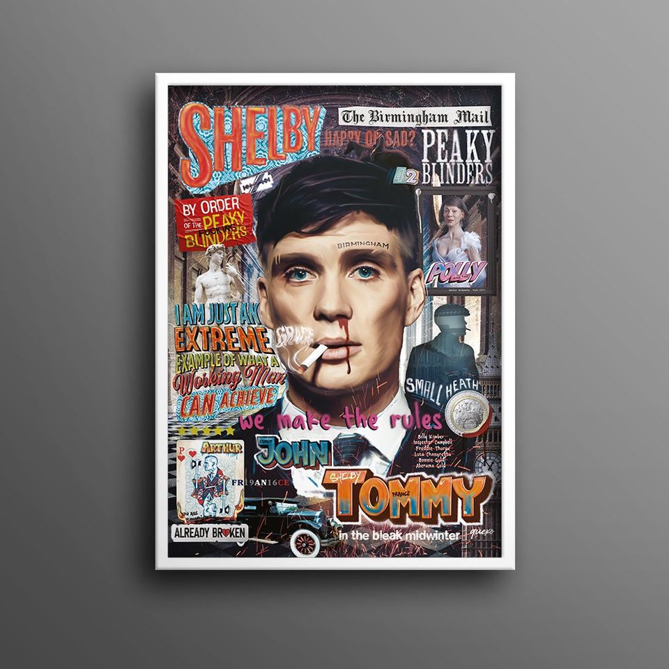 Peaky Blinders Poster, Thomas Shelby Poster
