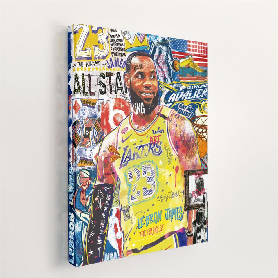 LeBron James Poster, Gift for boyfriend